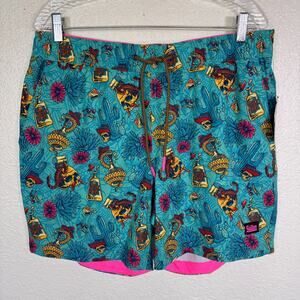 Sullen Swim Trunks Mens Medium Tequila Pardy Skull Party Beach Cruise Resort
